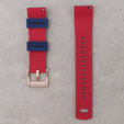 Pasek Silikonowy ERBORD Uniwersalny 20mm, Dual Color, niebieski / czerwony / różowo złota