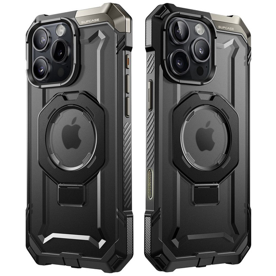 Etui Supcase do iPhone 16 Pro, Unicorn Beetle Grip Mag, Czarne