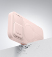 Etui do iPhone 16 Pro, Suritch Shockproof, do MagSafe, różowe