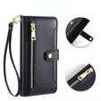 Etui z klapką do Realme 14 Pro 5G, Wallet Zipper Pocket, czarne