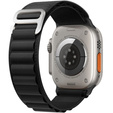 Zestaw Pasek Nylonowy + Etui 2w1 do Apple Watch 4/5/6/SE 40mm, Czarny