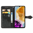 Etui z klapką do Samsung Galaxy M15 5G, Mandala, czarne