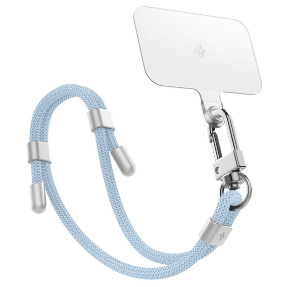 Smycz do telefonu Spigen Crossbody Strap + Wrist Strap + ConTag, niebieska