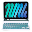 Etui z klawiaturą bluetooth do iPad mini 8.3" 2021 (6 gen.) / iPad mini 8.3" 2024 (7 gen.), Ciemnozielone