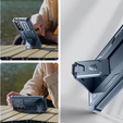 Etui pancerne do Samsung Galaxy S24, Dexnor Full Body (Two Frames), granatowe