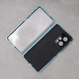 Etui do Xiaomi Redmi Note 12 Pro+ Plus 5G, ERBORD Glass Armor Leather, niebieskie