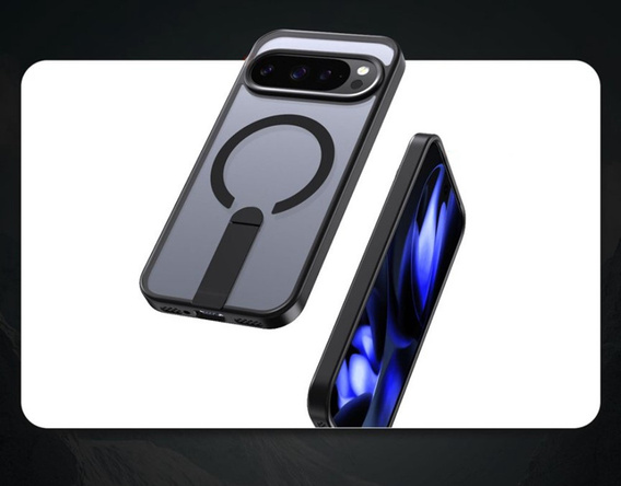 Etui Fusion Hybrid do Google Pixel 10 Pro XL, do MagSafe, z podstawką, czarne