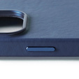 Etui Mujjo Skórzane do iPhone 16 Pro Max, MagSafe, niebieskie
