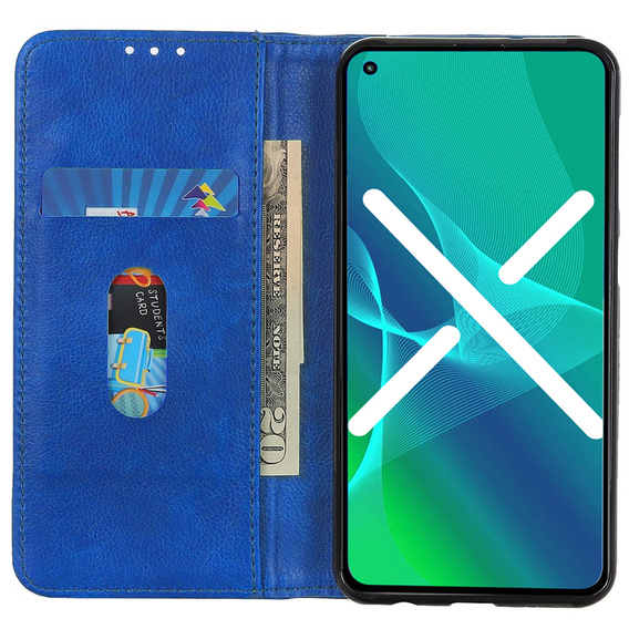 Etui do Xiaomi Poco X3 NFC / Poco X3 PRO, Wallet Litchi Leather, niebieskie