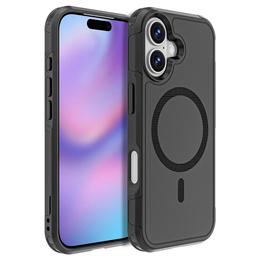 Etui MagForce do iPhone 17, do MagSafe, pancerne, czarne