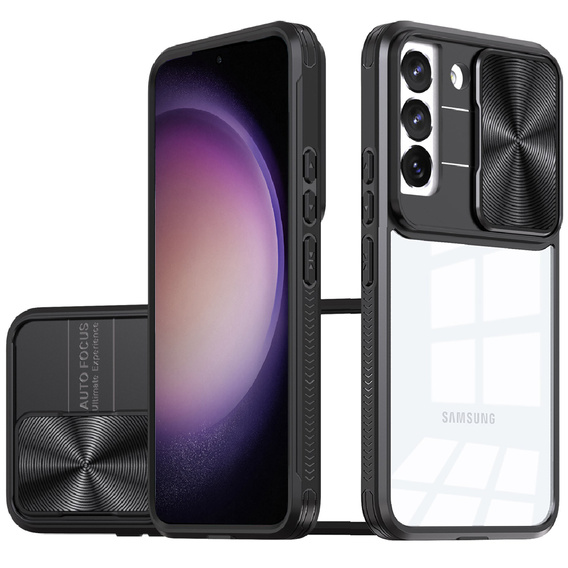 Etui do Samsung Galaxy S23 Plus, Slide Camera, czarne