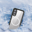 Wodoodporne etui Redpepper z MagSafe do Samsung Galaxy S25 Edge – niebieskie