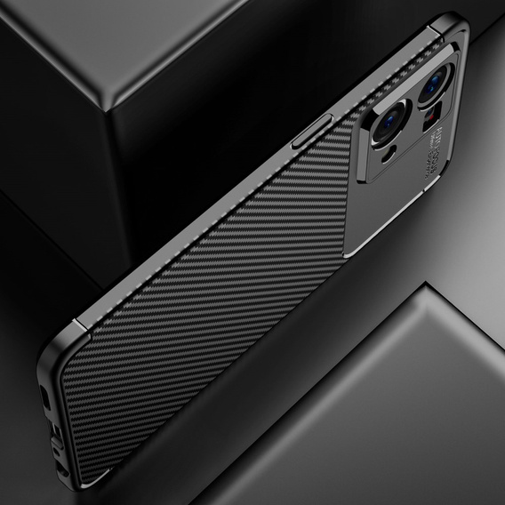 Etui do Oppo Reno7 4G, Carbon Gel, czarne