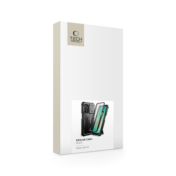 Etui Tech-Protect do Galaxy A26 5G, Kevlar Cam+, Czarne
