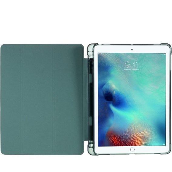 Etui do iPad 9.7" 2018/2017 (6/5 gen.) / Air 2/1 9.7" 2014/2013, Smartcase z miejscem na rysik, Zielone