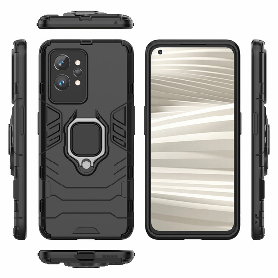 Etui do Realme GT2 Pro, Kickstand Ring, czarne