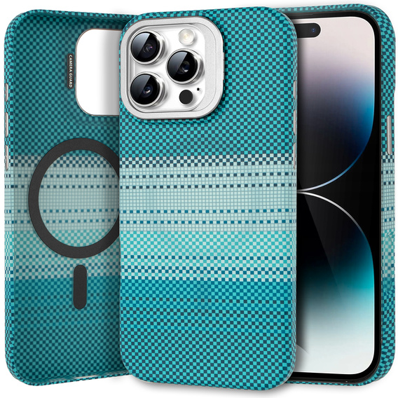 Etui do iPhone 14 Pro Max, Frame Kickstand, do MagSafe, Moon Green