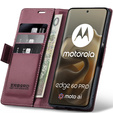 Etui ERBORD Glossy Litchi portfel z klapką do Motorola Edge 60 Pro