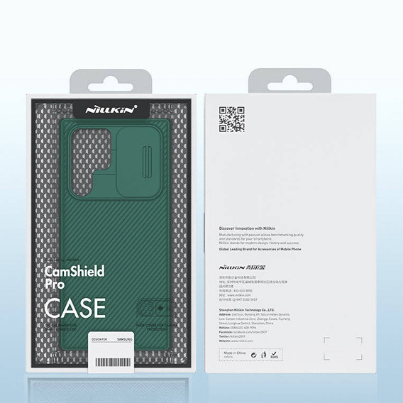 Etui NILLKIN do Samsung Galaxy S23 Ultra, CamShield Pro Case, zielone