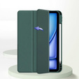 Etui do iPad Air 11" 2025/2024 (7/6 gen.), Smartcase Hybrid, z miejscem na rysik, zielone