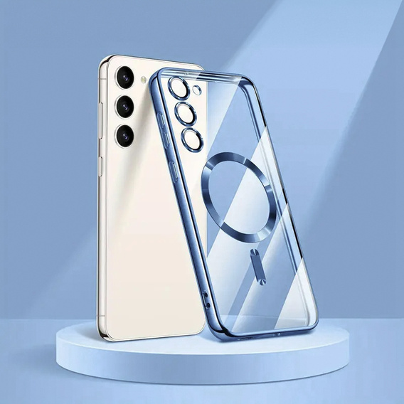 Etui do Samsung Galaxy S24 FE, Electro MagSafe, niebieskie + Szkło na ekran