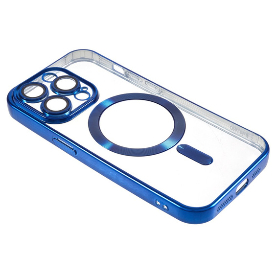 Etui do iPhone 14 Pro, Electro MagSafe, niebieskie + Szkło na ekran