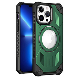 Etui do iPhone 14 Pro Max, Heavy Duty MagSafe, zielone