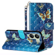 Etui z klapką do Xiaomi Redmi 13C / Poco C65, Wallet, Butterflies niebieskie