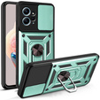 Etui pancerne do Xiaomi Redmi Note 12 4G, CamShield Slide, zielone