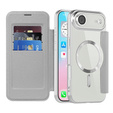 Etui z klapką do iPhone Air, RFID Wallet MagSafe z ochroną aparatu, tytanowe szare