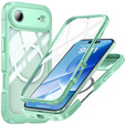 Etui do iPhone Air, Shockproof, ze szkłem, do MagSafe, zielone