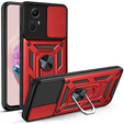 Etui pancerne do Xiaomi Redmi Note 12S 4G, CamShield Slide, czerwone
