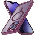 Etui do iPhone 14 Pro Max, ERBORD Impact Guard, do MagSafe, bordowe