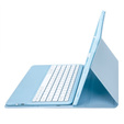 Futerał z klawiaturą bezprzewodową i touchpadem do tabletu Samsung Galaxy Tab S10 FE+ Plus X620/X626B - niebieski