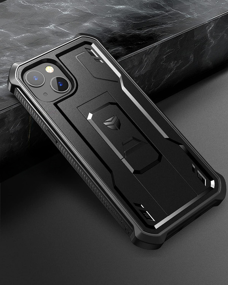 Etui pancerne do iPhone 13 / 14, Dexnor Full Body, czarne