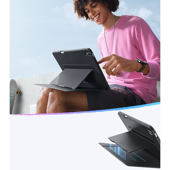 Etui do iPad 11" 2025 A16 (11 gen.) / iPad 10.9" 2022 (10 gen.), ESR Flip Hybrid, czarne