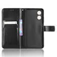 Etui z klapką do Oppo A17, Crazy Horse Wallet, czarne