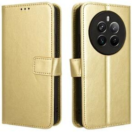 Etui z klapką do Realme 12 Pro 5G / 12 Pro+ 5G, Crazy Horse Wallet, złote