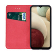 Skórzane Etui Wallet do Samsung Galaxy A02s, Burgundy
