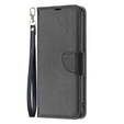 Etui z klapką do Samsung Galaxy A54 5G, Wallet Litchi Magnet, czarne