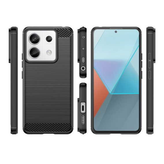 Etui do Xiaomi Redmi Note 13 Pro 5G, Karbon, czarne
