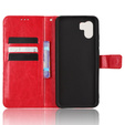 Etui z klapką do Xiaomi Redmi A1 4G / A2 4G, Crazy Horse Wallet, czerwone