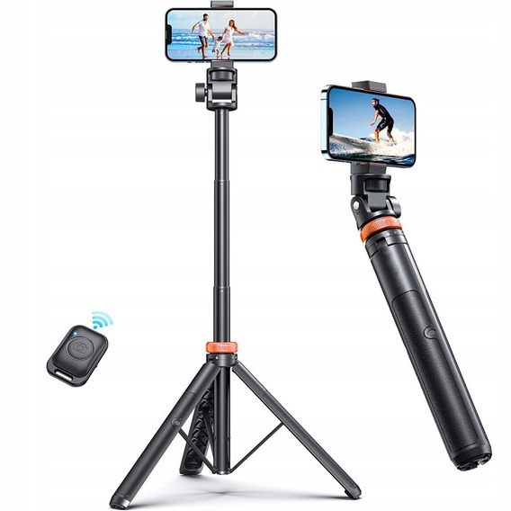 Tech-Protect L03S Wireless Kijek Selfie Stick Tripod, biały