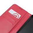 Etui z klapką do Oppo A38 4G / Oppo A18 4G, Crazy Horse Wallet, czerwone