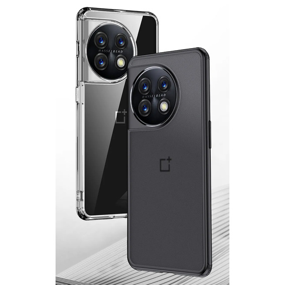 Etui do OnePlus 11 5G, Fusion Hybrid, przezroczyste / czarne