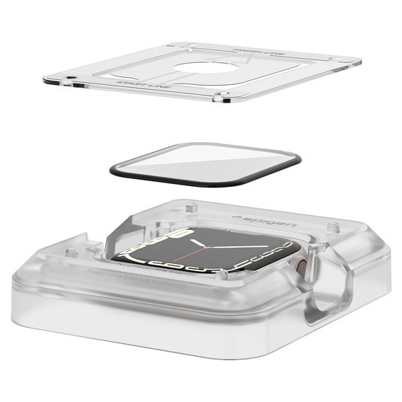 2x Szkło Hybrydowe Spigen ProFlex EZ FIT do Apple Watch 7/8/9 45MM