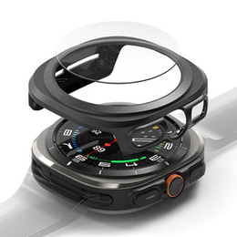 Etui Ringke do Samsung Galaxy Watch Ultra 47mm (2025 / 2024), Slim, czarne + Szkło Hartowane