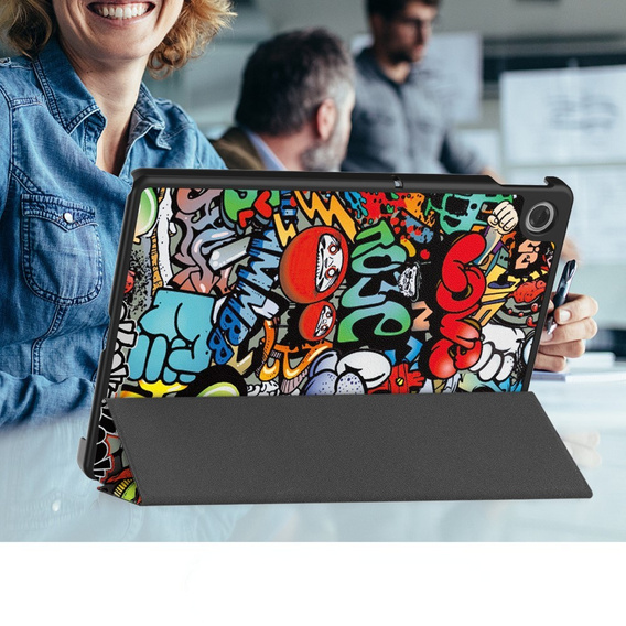 Etui do Lenovo Tab 10.1" TB311FU, Smartcase, graffiti