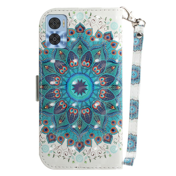 Etui z klapką do Motorola Moto E22 / E22i, Wallet, Mandala Flower