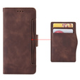 Etui z klapką do Xiaomi Poco F7 Ultra, Card Slot, brązowe